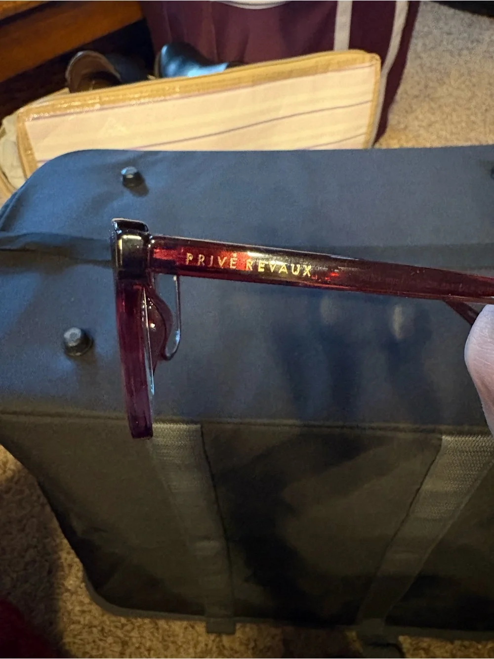 Prive Reveaux Burgundy Cat Reading Glasses +2.00